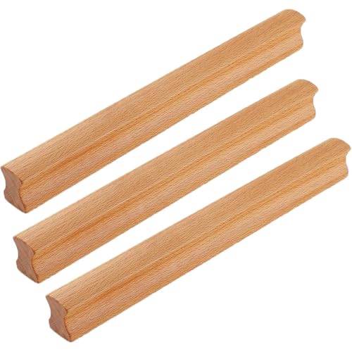 3er-Set Massivholz Schrankgriffe, Natürliche Holz-Griffe für Küche, Kommode & Schuhschrank, Wohnaccessoires von Generic