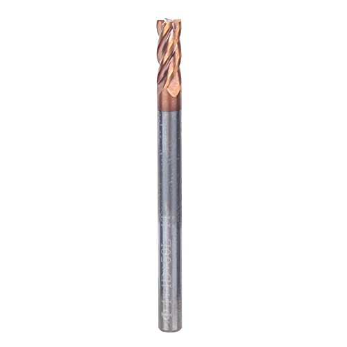 4 Flötenkarbidendmühle Hocheffizienz Spiralendmühle CNC -Frässchneider Bit für CNC -Bearbeitungsmittelmaschinenmaschinen Gravurmaschinen Tungstenstahl Multi -Schicht (1pcs) von Generic