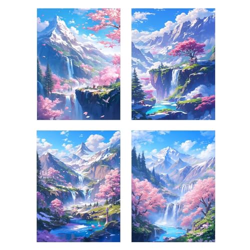 4 Pack Diamond Painting Kinder Berg Basteln Mädchen 10 Jahre Landschaft Diamond Painting Bilder mit Steinen Kleben, DIY 5D Eckige Steine Strass Kristall Daiments Leinwand, Home Room Decor 25x40cm z94f 4 Pack Diamond Painting Kinder Berg Basteln Mädchen 10 Jahre Landschaft Diamond Painting Bilder mit Steinen Kleben, DIY 5D Eckige Steine Strass Kristall Daiments Leinwand, Home Room Decor 25x40cm z94f von Generic