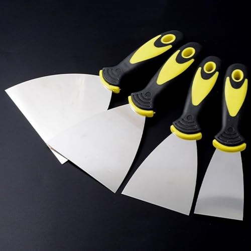 4 Piece Spachtelset 2" 3" 4" 5" aus Edelstahl - Spachtelmasse-Werkzeuge für Trockenbau, Putz, Tapeten & Fugen von Generic