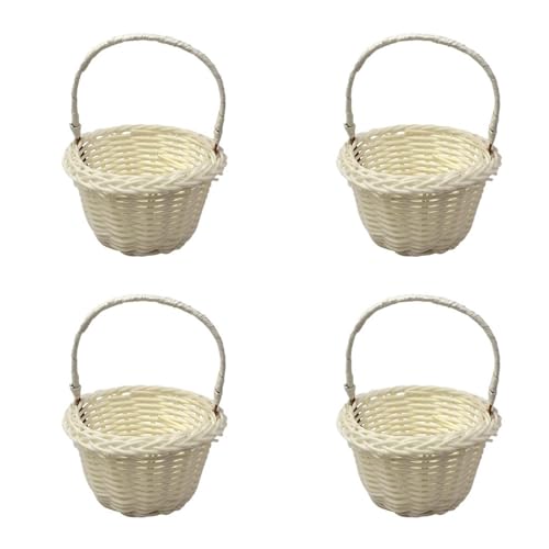 4 Stück -Webkörbe, Hochzeits-Blumenkorb, 8X 5 Cm Körbe Für Blumenmädchen Blumenmädchen Körbe Geflochtene Blumen Handkörbe Handgeflochtener Blumenkorb Blumenkinder Blumen Streukorb Streuen 4 Stück -Webkörbe, Hochzeits-Blumenkorb, 8X 5 Cm Körbe Für Blumenmädchen Blumenmädchen Körbe Geflochtene Blumen Handkörbe Handgeflochtener Blumenkorb Blumenkinder Blumen Streukorb Streuen von Generic