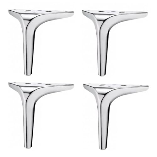 4 Stück Möbelbeine, Möbelfüße aus Metall, Moderne dreieckige Möbelfüße aus Metall, DIY-Ersatz-Möbelbeinstützfuß für Sofas, Couchtische, Schränke, Kleiderschränke, Betten (180 mm (7 Zoll), SI von Generic