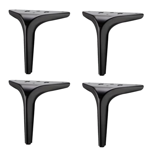4 Stück Möbelbeine, Möbelfüße aus Metall, Moderne dreieckige Möbelfüße aus Metall, DIY-Möbelersatz-Stützfüße für Sofas, Couchtische, Schränke, Kleiderschränke, Betten (100 mm (3,9 Zoll), Sch von Generic