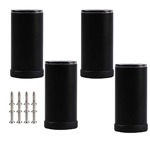 4 Stück verstellbare Möbelbeine aus Metall, Sofabeine aus Aluminiumlegierung, verdickte Tischbeine aus Metall, runde Möbelschrankfüße, Badezimmerschrankfüße, Fernsehschrankfüße, mit Schraube von Generic