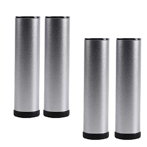 4 Stück verstellbare Möbelbeine aus Metall, Sofabeine aus Aluminiumlegierung, verdickte Tischbeine aus Metall, runde Möbelschrankfüße, Badezimmerschrankfüße, Fernsehschrankfüße, mit Schraube von Generic