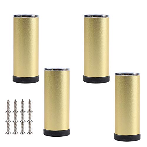 4 Stück verstellbare Möbelbeine aus Metall, Sofabeine aus Aluminiumlegierung, verdickte Tischbeine aus Metall, runde Möbelschrankfüße, Badezimmerschrankfüße, Fernsehschrankfüße, mit Schraube von Generic