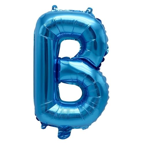 40 cm blau Folienballon Buchstabe B zur Heliumbefüllung 40 cm blau Folienballon Buchstabe B zur Heliumbefüllung von Generic