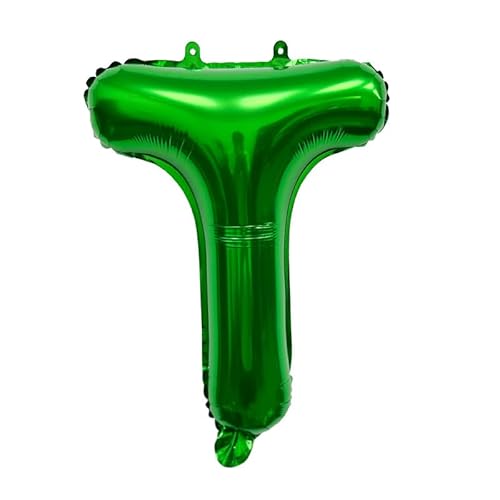 40 cm grün Folienballon Buchstabe T zur Heliumbefüllung von Generic