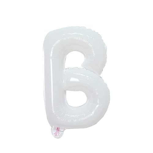 40 cm weiß Folienballon Buchstabe B zur Heliumbefüllung 40 cm weiß Folienballon Buchstabe B zur Heliumbefüllung von Generic