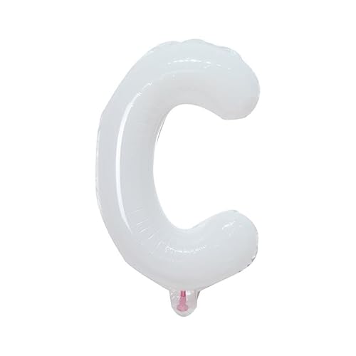 40 cm weiß Folienballon Buchstabe C zur Heliumbefüllung 40 cm weiß Folienballon Buchstabe C zur Heliumbefüllung von Generic