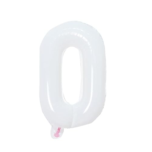 40 cm weiß Folienballon Buchstabe O zur Heliumbefüllung von Generic