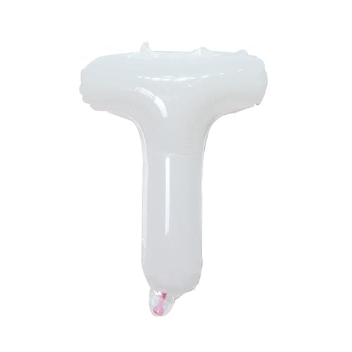 40 cm weiß Folienballon Buchstabe T zur Heliumbefüllung 40 cm weiß Folienballon Buchstabe T zur Heliumbefüllung von Generic