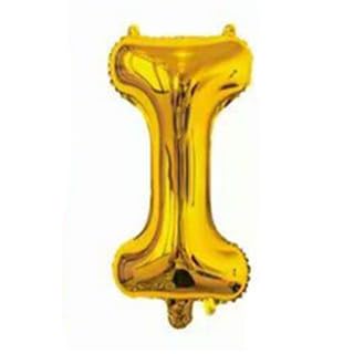 40cm, 60cm und 100cm Folien Ballons Buchstabe Air Helium Alphabet Ballon Figuren -gold-I,40cm 40cm, 60cm und 100cm Folien Ballons Buchstabe Air Helium Alphabet Ballon Figuren -gold-I,40cm von Generic