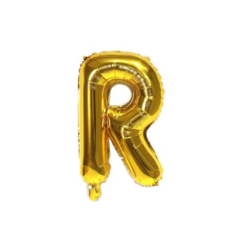 40cm, 60cm und 100cm Folien Ballons Buchstabe Air Helium Alphabet Ballon Figuren -gold-R,60cm 40cm, 60cm und 100cm Folien Ballons Buchstabe Air Helium Alphabet Ballon Figuren -gold-R,60cm von Generic