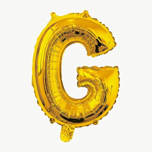 40cm Aluminiumfolie Brief Ballon Hauptstadt Englischer Charakter Dekoration Aluminiumfolie Ballon-Gold-G von Generic