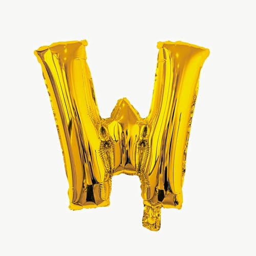 40cm Aluminiumfolie Brief Ballon Hauptstadt Englischer Charakter Dekoration Aluminiumfolie Ballon-Gold-W 40cm Aluminiumfolie Brief Ballon Hauptstadt Englischer Charakter Dekoration Aluminiumfolie Ballon-Gold-W von Generic