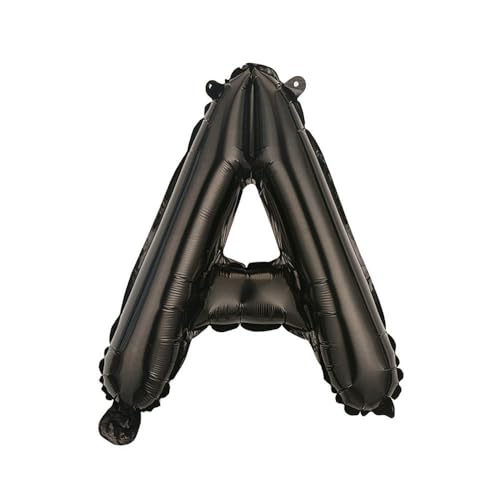 40cm Aluminiumfolie Brief Ballon Hauptstadt Englischer Charakter Dekoration Aluminiumfolie Ballon-schwarz-A 40cm Aluminiumfolie Brief Ballon Hauptstadt Englischer Charakter Dekoration Aluminiumfolie Ballon-schwarz-A von Generic