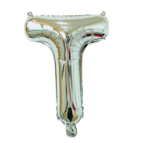 40cm Aluminiumfolie Brief Ballon Hauptstadt Englischer Charakter Dekoration Aluminiumfolie Ballon-silver-T 40cm Aluminiumfolie Brief Ballon Hauptstadt Englischer Charakter Dekoration Aluminiumfolie Ballon-silver-T von Generic