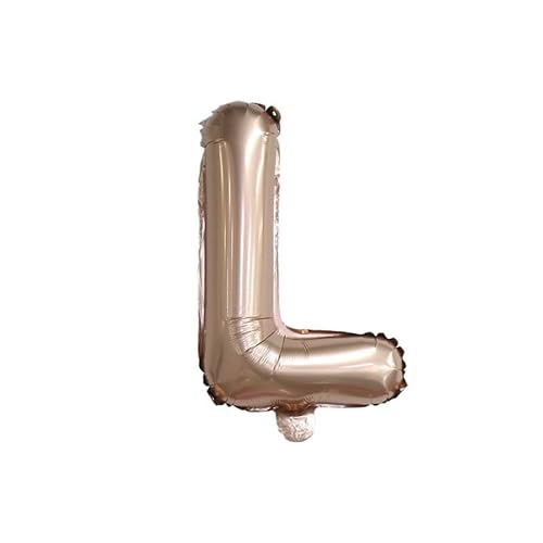 40cm Buchstabe Folienballon, Luftballon Feier Dekoration -Schokolade-L,40cm 40cm Buchstabe Folienballon, Luftballon Feier Dekoration -Schokolade-L,40cm von Generic