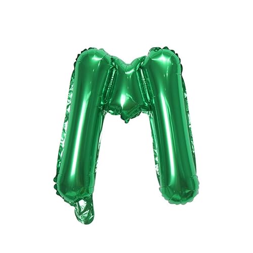 40cm Buchstabe Folienballon, Luftballon Feier Dekoration -grün-M,40cm 40cm Buchstabe Folienballon, Luftballon Feier Dekoration -grün-M,40cm von Generic