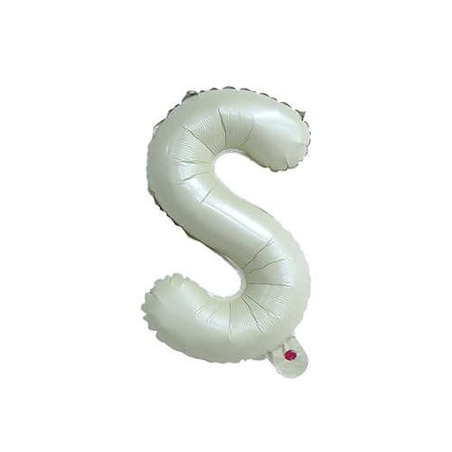 40cm Buchstabe Folienballon, Luftballon Feier Dekoration -cream -S,40cm 40cm Buchstabe Folienballon, Luftballon Feier Dekoration -cream -S,40cm von Generic