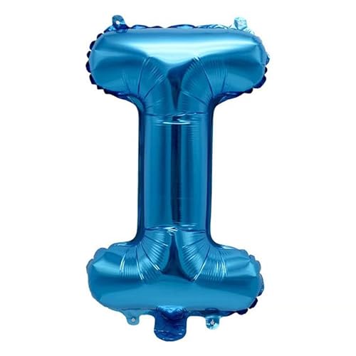 40cm Buchstabe Folienballon Ballon Luftballons Hochzeit Glücklich Geburtstag Party Dekoration -blau-I 40cm Buchstabe Folienballon Ballon Luftballons Hochzeit Glücklich Geburtstag Party Dekoration -blau-I von Generic