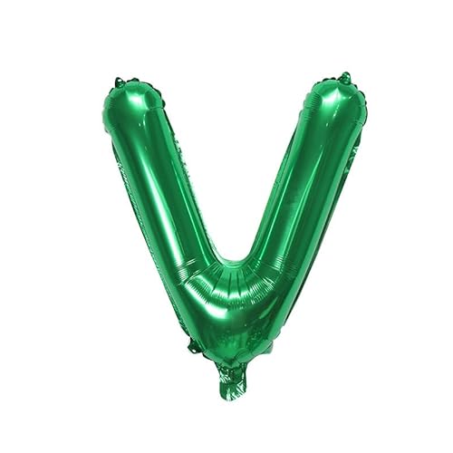 40cm Buchstabe Folienballon Ballon Luftballons Hochzeit Glücklich Geburtstag Party Dekoration -grün-V 40cm Buchstabe Folienballon Ballon Luftballons Hochzeit Glücklich Geburtstag Party Dekoration -grün-V von Generic