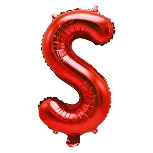40cm Buchstabe Folienballon Ballon Luftballons Hochzeit Glücklich Geburtstag Party Dekoration -rot-S von Generic
