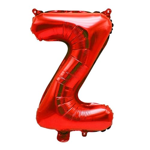 40cm Buchstabe Folienballon Ballon Luftballons Hochzeit Glücklich Geburtstag Party Dekoration -rot-Z von Generic