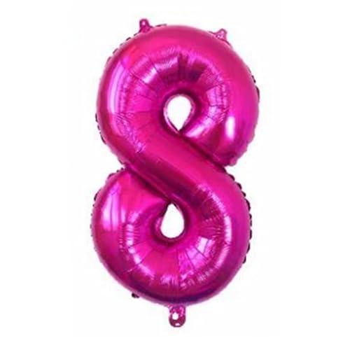 40cm Folien Ballon Zahlen Helium Luftballons hochzeit dekorationen Geburtstag Partei -Rosa-8 40cm Folien Ballon Zahlen Helium Luftballons hochzeit dekorationen Geburtstag Partei -Rosa-8 von Generic