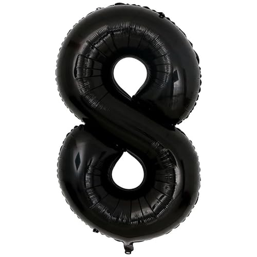 40cm Folien Ballon Zahlen Helium Luftballons hochzeit dekorationen Geburtstag Partei -schwarz-8//16inch 40cm Folien Ballon Zahlen Helium Luftballons hochzeit dekorationen Geburtstag Partei -schwarz-8//16inch von Generic