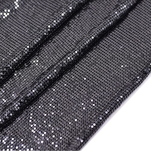 45 x 150 cm, glitzerndes Metall-Netzstoff, für Ketten, Schmuck, Kleider, Basteltaschenherstellung, Schwarz 45 x 150 cm, glitzerndes Metall-Netzstoff, für Ketten, Schmuck, Kleider, Basteltaschenherstellung, Schwarz von Generic
