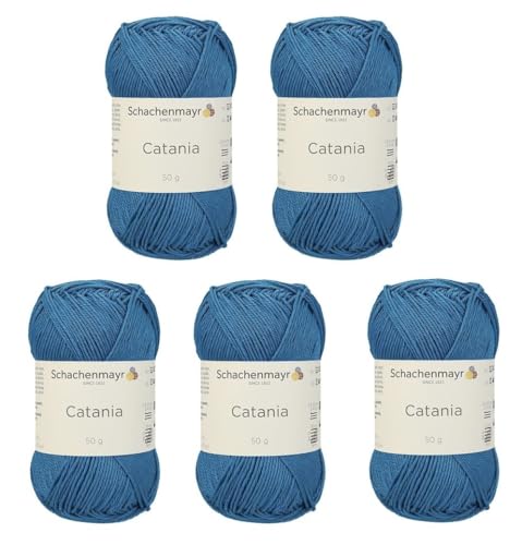Schachenmayr Catania Limited Edition Colors – Seltenes merzerisiertes Baumwollgarn zum Häkeln und Stricken – 5 Knäuel weiches Amigurumi, 2 feine Sportgewichte Schachenmayr Catania Limited Edition Colors – Seltenes merzerisiertes Baumwollgarn zum Häkeln und Stricken – 5 Knäuel weiches Amigurumi, 2 feine Sportgewichte von Generic