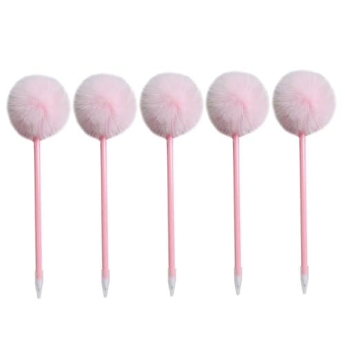 5 PCs Gel Pen Pom-Pom Plastik Kugelschreiber Signature Kugelschalter Cartoon Kinder Schüler mit, Gel-Tinten-Rollerballstifte 5 PCs Gel Pen Pom-Pom Plastik Kugelschreiber Signature Kugelschalter Cartoon Kinder Schüler mit, Gel-Tinten-Rollerballstifte von Generic