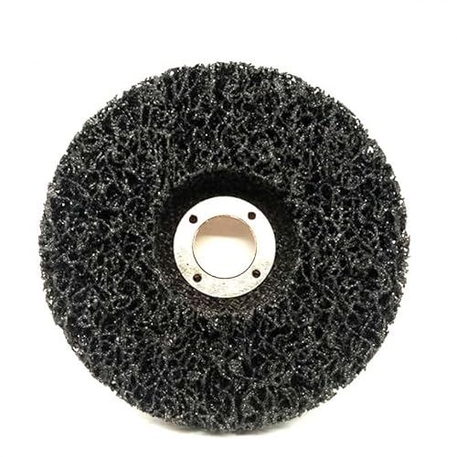 5 Stück Rostentferner Scheiben, 76-180mm, Farbe und Oxidation Entfernen, Poly Schleifscheiben für Winkelschleifer(Black,150mm) von Generic