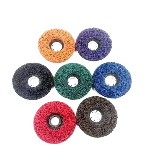 5 Stück Schleifscheiben für Winkelschleifer, 100-125mm, Rostentfernung, Lack und Oxidation(115 * 22Purple) von Generic