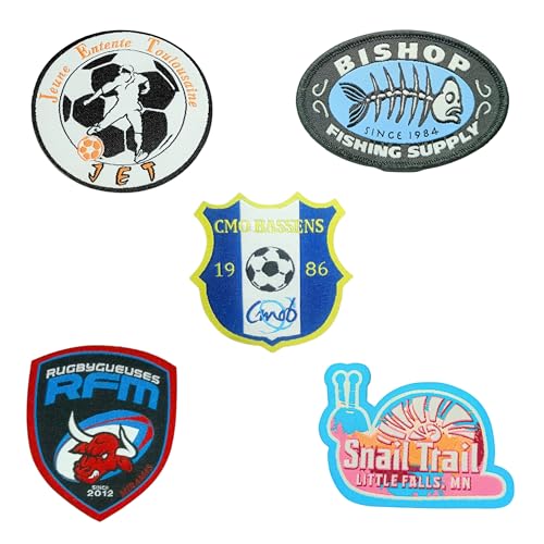 5 Stück bestickte Flicken - verschiedene Designs für Jacken, Hüte, Rucksäcke und Uniformen - strapazierfähige Aufnäher zum Aufbügeln & Aufnähen aus Stoff 5 Stück bestickte Flicken - verschiedene Designs für Jacken, Hüte, Rucksäcke und Uniformen - strapazierfähige Aufnäher zum Aufbügeln & Aufnähen aus Stoff von Generic