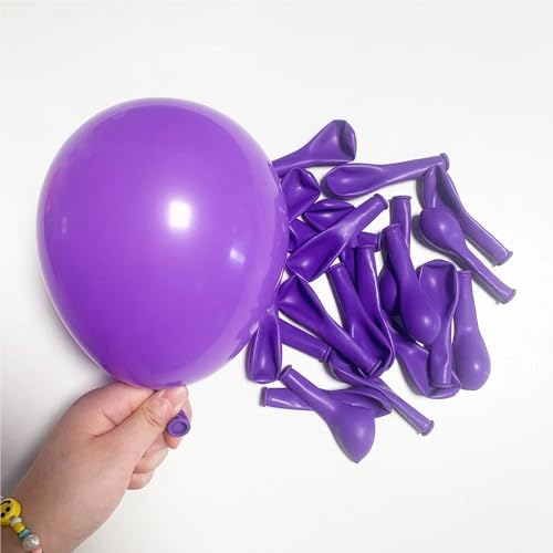 5-Zoll-Geburtstagsparty-Dekoration, Hochzeitsdekoration, for einfache Montage, um die Party intensiver zu gestalten, Latexmaterialien(Purple) von Generic