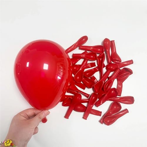 5-Zoll-Geburtstagsparty-Dekoration, Hochzeitsdekoration, for einfache Montage, um die Party intensiver zu gestalten, Latexmaterialien(Red) von Generic