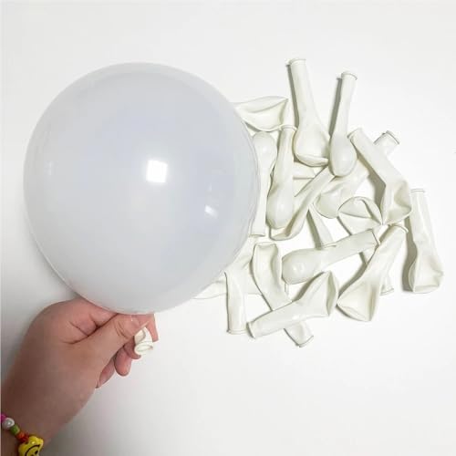 5-Zoll-Geburtstagsparty-Dekoration, Hochzeitsdekoration, for einfache Montage, um die Party intensiver zu gestalten, Latexmaterialien(White) von Generic