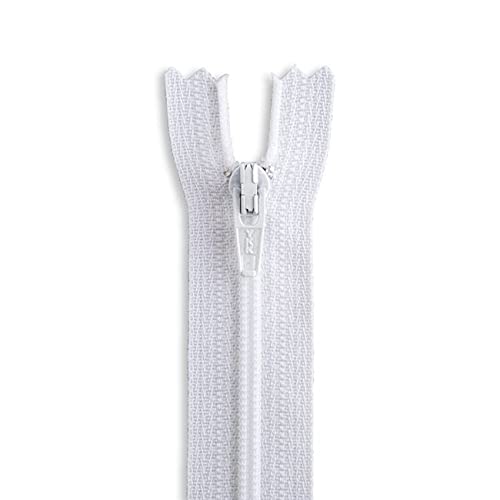 50,8 cm Nylon-Spiralreißverschluss, robust, nicht trennend, für Jacken, Kleider, Taschen, Kissen, Handwerk und DIY-Nähprojekte (weiß) von Generic