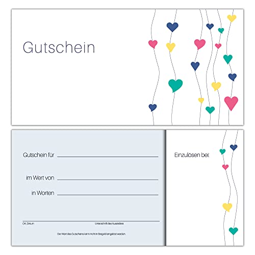 50 Gutscheine Gutscheinkarten Geschenkgutscheine – edel neutral Herzen 50 Gutscheine Gutscheinkarten Geschenkgutscheine – edel neutral Herzen von Generic