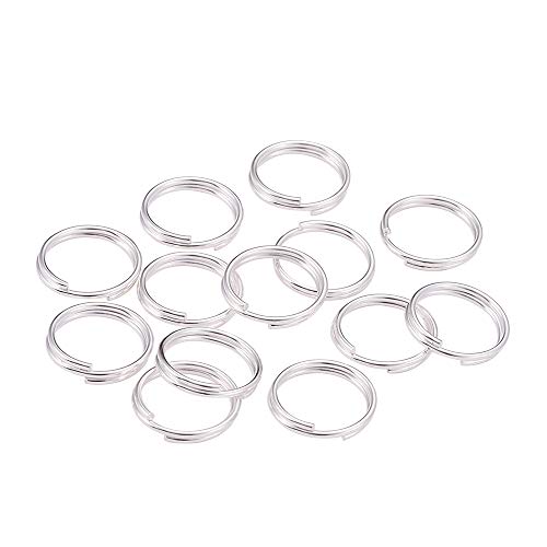 50 Stück/Beutel 4 5 6 8 10 12 mm offene Biegeringe Doppelschlaufen Spaltringe Verbinder für DIY Schmuckherstellung Fundstücke Zubehör, Andere Edelsteine von Generic