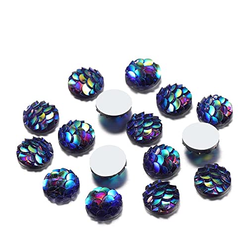 50 Stück 12 mm Stereoskopische Fischschuppen, Glas-Cabochons, Kristalle, flache S-Cabochons, DIY Schmuckherstellung, Andere Edelsteine 50 Stück 12 mm Stereoskopische Fischschuppen, Glas-Cabochons, Kristalle, flache S-Cabochons, DIY Schmuckherstellung, Andere Edelsteine von Generic