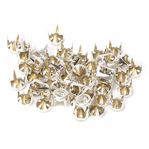 50 Stück DIY Bunte Runde Krallen-Kristall-Strasssteine der Güteklasse A Zum Basteln, Dekorieren, Glitzernde Kristall-Strasssteine mit Krallen für (6 mm weißer Diamantbohrer 50 Stück DIY Bunte Runde Krallen-Kristall-Strasssteine der Güteklasse A Zum Basteln, Dekorieren, Glitzernde Kristall-Strasssteine mit Krallen für (6 mm weißer Diamantbohrer von Generic