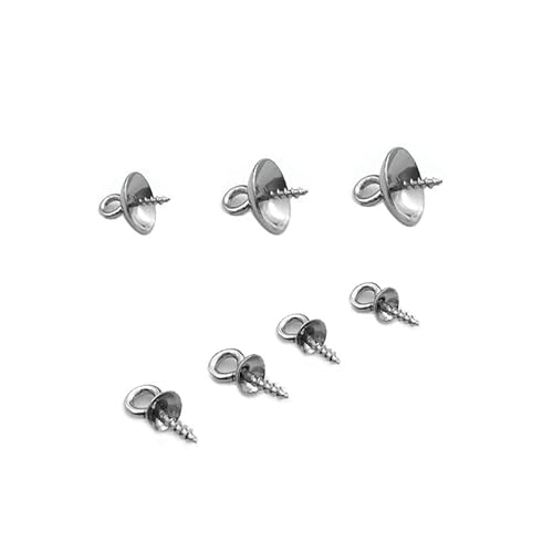50 Stück Edelstahl Perlenanhänger Verbindungsstück Bügel Kappe Schraube Gewinde Öse Pin Bügel mit DIY Schmuckherstellung Finden Perlenkappen, Andere Edelsteine 50 Stück Edelstahl Perlenanhänger Verbindungsstück Bügel Kappe Schraube Gewinde Öse Pin Bügel mit DIY Schmuckherstellung Finden Perlenkappen, Andere Edelsteine von Generic