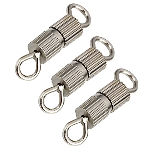 50 Stück Kettenverschluss Armband Schraube Spangen DIY Halskette Armband Schnalle 2 * 3mm - Silber von GUOOL