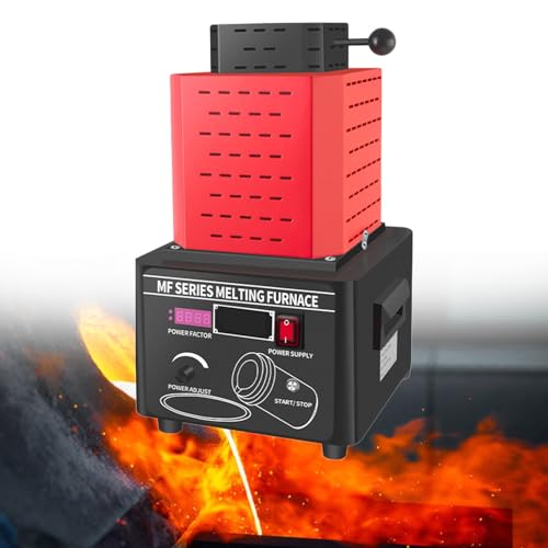 5000W Digitaler Metallschmelzofen, 1600℃ für Gold, Silber, Aluminium, Kupfer mit Graphittiegel, dauerhafte und leistungsfähige Schmelzmaschine 5000W Digitaler Metallschmelzofen, 1600℃ für Gold, Silber, Aluminium, Kupfer mit Graphittiegel, dauerhafte und leistungsfähige Schmelzmaschine von Generic
