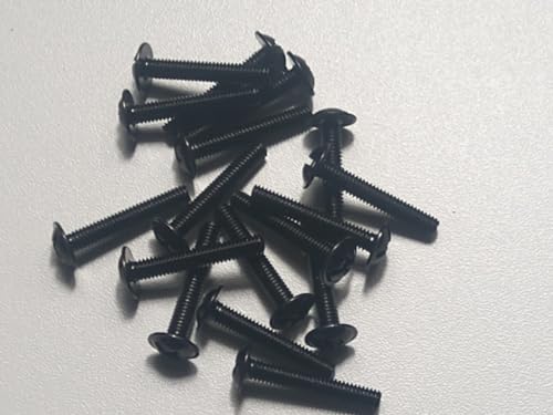 50er Pack Griffschrauben M4 x 24 mm Schwarz - Kombi-Griffschrauben - Griffschrauben Möbelgriff-Schrauben für Küche, Schlafzimmer, Schublade, Schranktüren Schranktürgrifffe 50er Pack Griffschrauben M4 x 24 mm Schwarz - Kombi-Griffschrauben - Griffschrauben Möbelgriff-Schrauben für Küche, Schlafzimmer, Schublade, Schranktüren Schranktürgrifffe von Generic