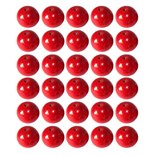 50pcs Rund Holzperlen zum Fädeln Holz Perlen Perle Beads Schmuck Basteln - 6mm, Rot 50pcs Rund Holzperlen zum Fädeln Holz Perlen Perle Beads Schmuck Basteln - 6mm, Rot von Generic